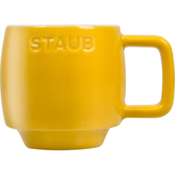 Чашка керамічна Staub Serving, жовта, 100 мл для сервірування столу