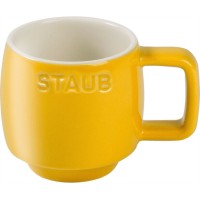 Чашка керамічна Staub Serving, жовта, 100 мл для сервірування столу