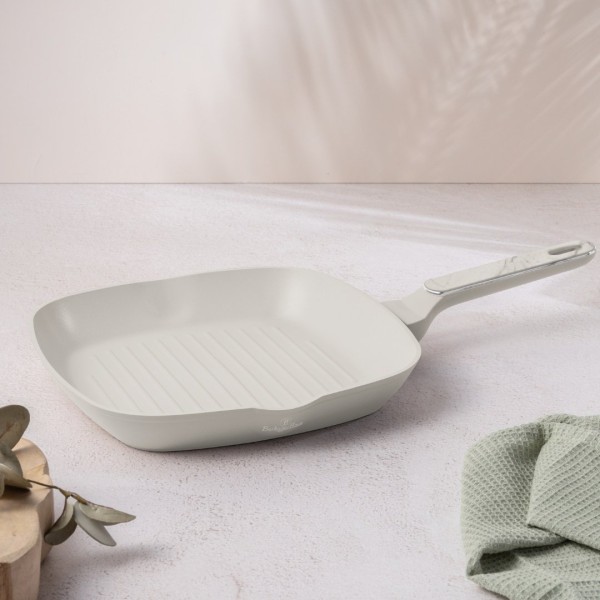 Пательня гриль BerlingerHaus Sahara Marble BH-8392 діаметром 28 см для приготування стейків і овочів