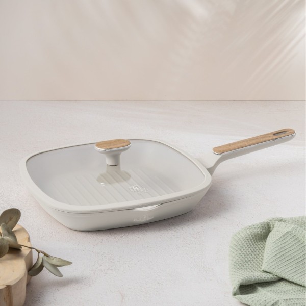 Пательня-гриль BerlingerHaus Sahara Nordic BH-8317, 28 см з кришкою для смаження на грилі