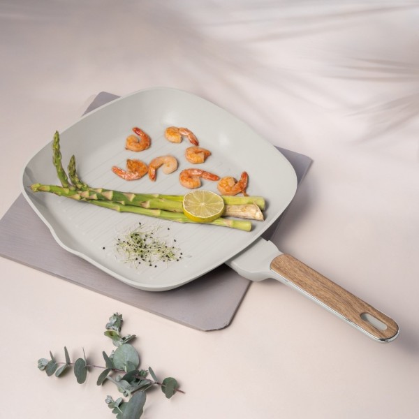 Пательня гриль BerlingerHaus BH-8316 Sahara Nordic 28 см для приготування стейків та овочів