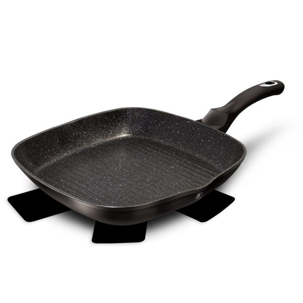 Patelnia grillowa Berlinger Haus Black Silver BH-1846 z powłoką granitową do grillowania