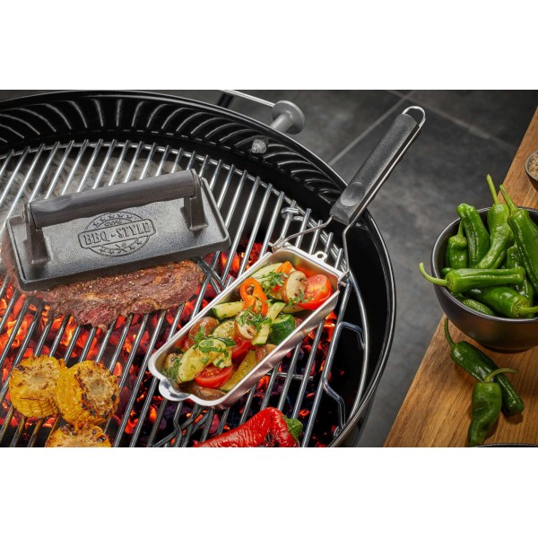 Patelnia grillowa GEFU BBQ 38 cm do grillowania w kuchni