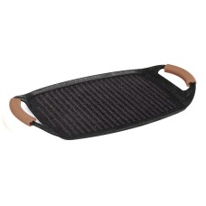 Пательня гриль Berlinger Haus BH-8164 Rose Gold, 47x29 см для приготування стейків та овочів