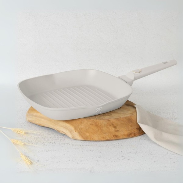 Пательня гриль BerlingerHaus Sahara Collection BH-8066, 28 см для рівномірного приготування на грилі