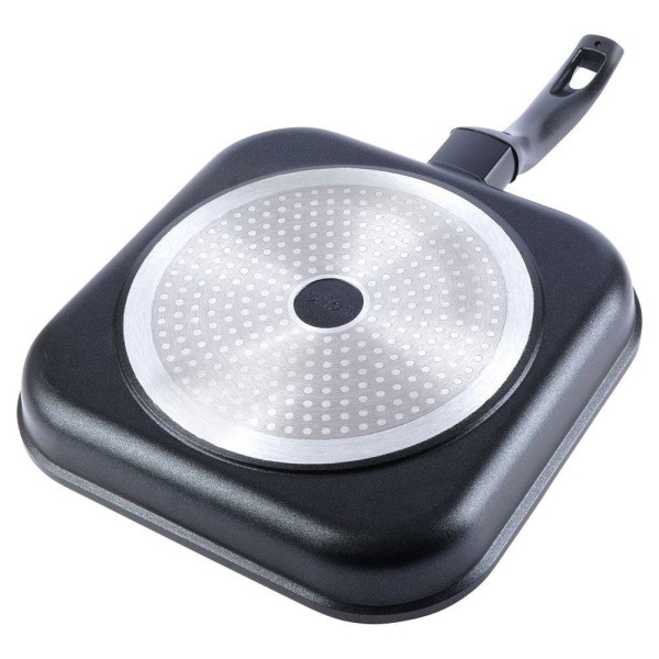 Patelnia grillowa ORION GRANDE 26x26 cm, granitowa, do grillowania