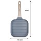 Patelnia grillowa Klausberg KB-7811 marmurkowa 18x18 cm szara do grillowania potraw