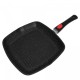 Patelnia grillowa Kinghoff KH-1511 granitowa 28 cm z odłączanym uchwytem do grillowania