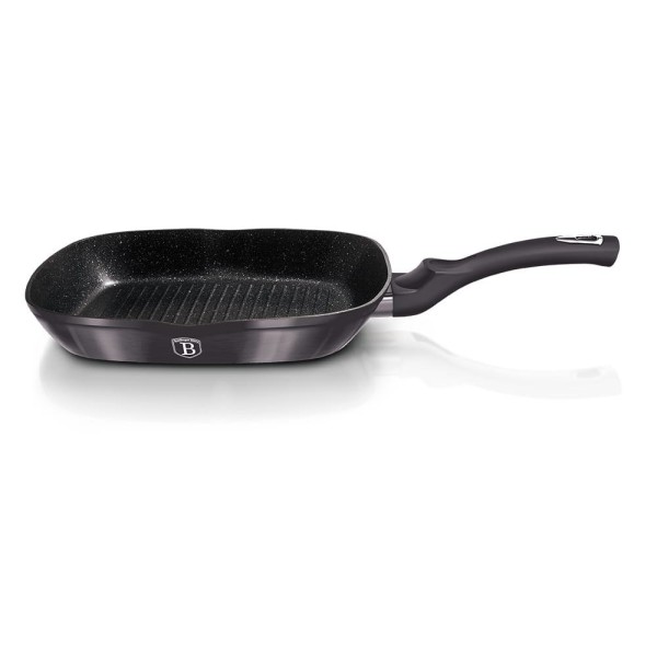 Patelnia grillowa Berlinger Haus Carbon Pro BH-6901 28x28 cm powłoka granitowa do kuchni