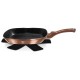 Patelnia grillowa Berlinger Haus Rose Gold Noir 28x28 cm do grillowania w domu