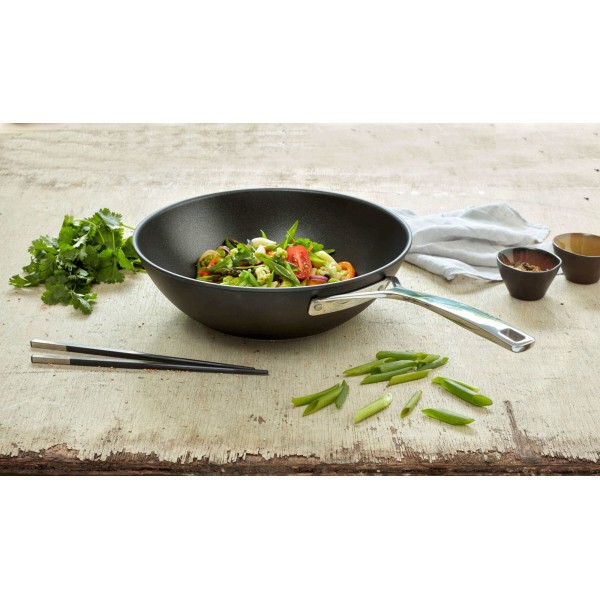 Patelnia wok Demeyere Alu Pro 5 30 cm do smażenia i stir-fry
