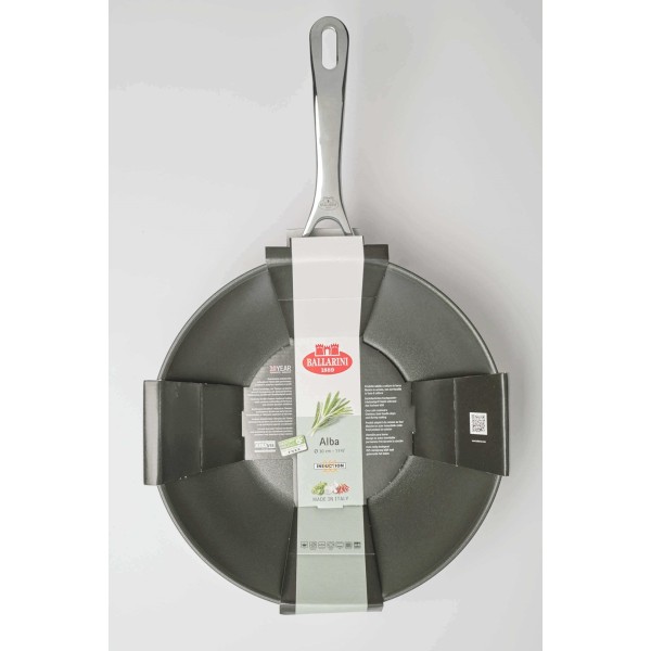 Wok Ballarini Alba tytanowy 30 cm na kuchnie indukcyjne