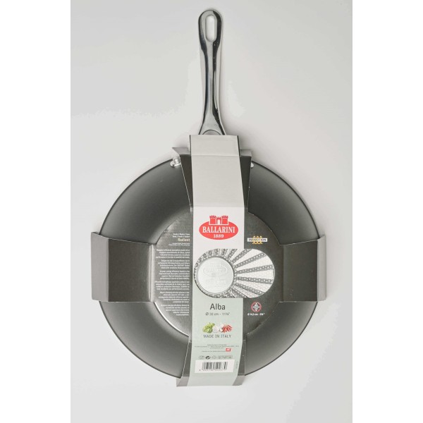 Wok Ballarini Alba tytanowy 30 cm na kuchnie indukcyjne