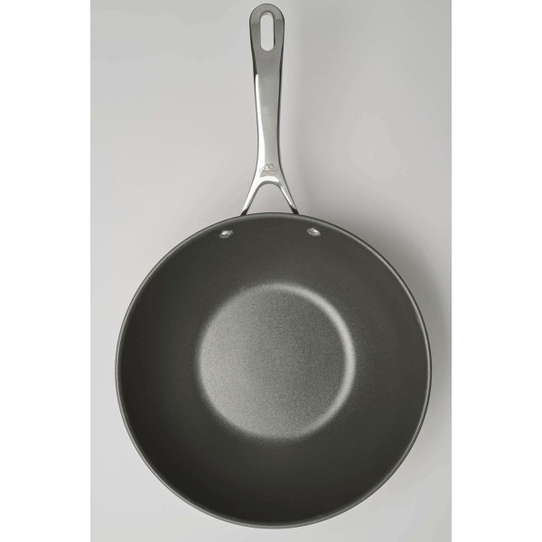 Wok Ballarini Alba tytanowy 30 cm na kuchnie indukcyjne