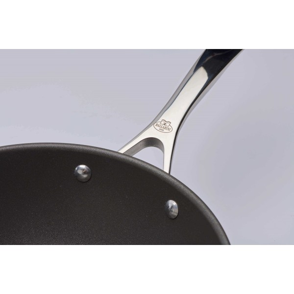 Wok Ballarini Alba tytanowy 30 cm na kuchnie indukcyjne