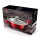 Patelnia wok Berlinger Haus Burgundy BH-7110 30 cm 4 l z powłoką granitową