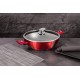 Patelnia wok Berlinger Haus Burgundy BH-7110 30 cm 4 l z powłoką granitową