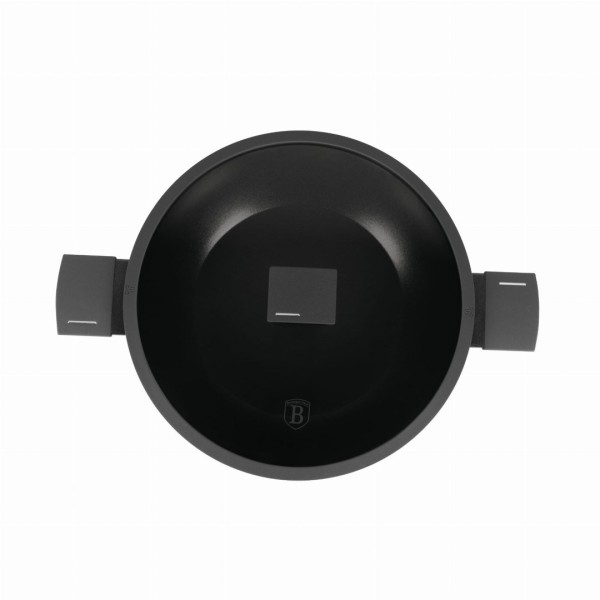 Patelnia wok Berlinger Haus Antracit BH-8125 tytanowa 30 cm z pokrywką