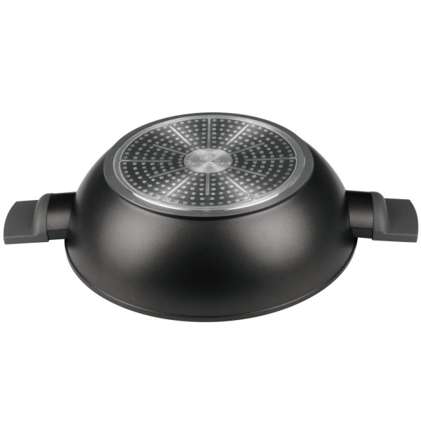 Patelnia wok Berlinger Haus Antracit BH-8125 tytanowa 30 cm z pokrywką