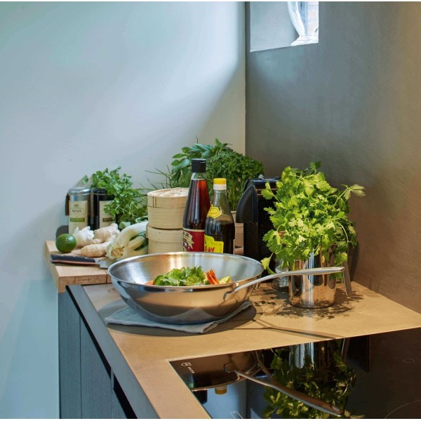 Wok Demeyere Industry 5 30 cm do smażenia i stir-fry