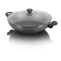 Wok Ballarini Ferrara 2H z pokrywką 36 cm do smażenia i duszenia