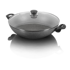 Wok Ballarini Ferrara 2H z pokrywką 36 cm do smażenia i duszenia