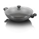 Wok Ballarini Ferrara 2H z pokrywką 36 cm do smażenia i duszenia