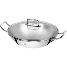 Patelnia wok Zwilling Plus 32 cm z pokrywką do gotowania chińskiego