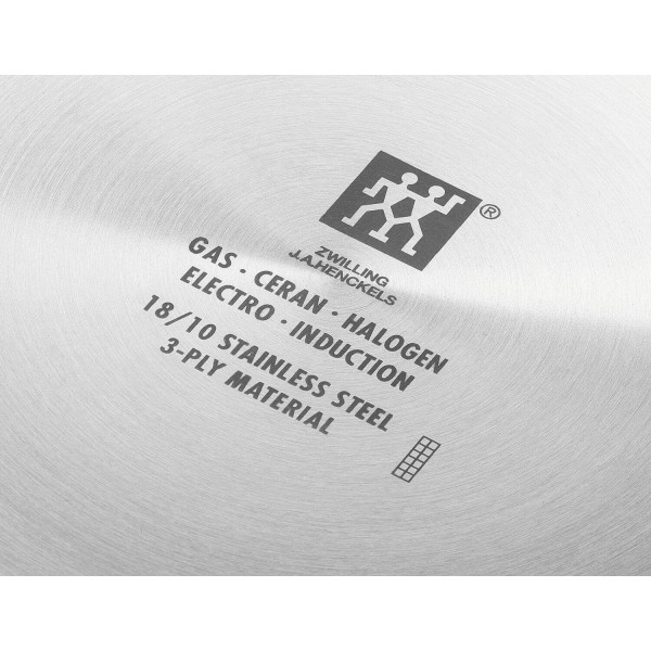 Patelnia wok Zwilling Plus 32 cm z pokrywką do gotowania chińskiego