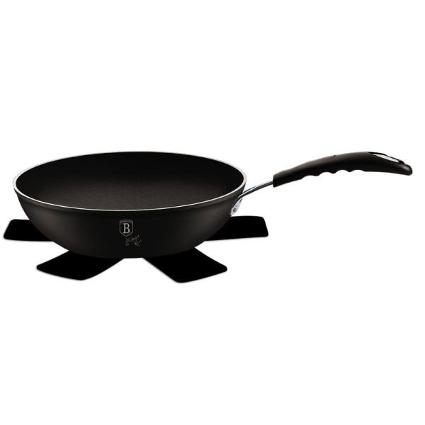 Patelnia wok Berlinger Haus Black Professional Line BH-6126 tytanowa 28 cm 3,2 L