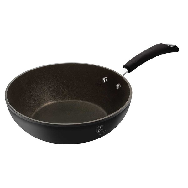 Patelnia wok Berlinger Haus Black Professional Line BH-6126 tytanowa 28 cm 3,2 L