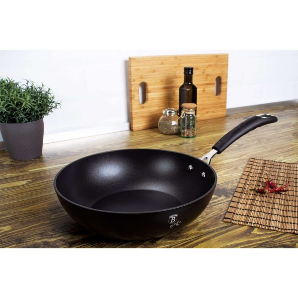 Patelnia wok Berlinger Haus Black Professional Line BH-6126 tytanowa 28 cm 3,2 L