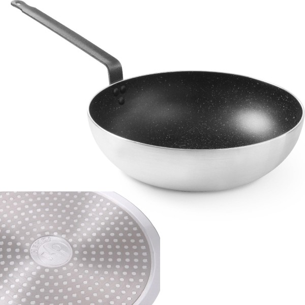 Patelnia wok Hendi Marble Professional śr. 320 mm do smażenia i duszenia