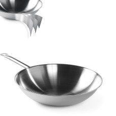 Patelnia wok Hendi 839003 3-PLY do smażenia bez pokrywki