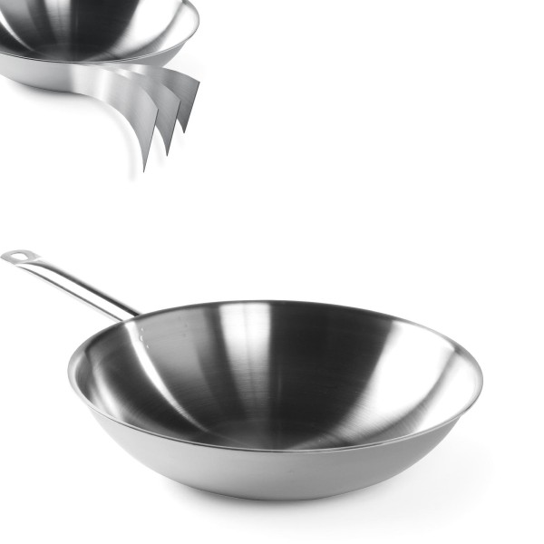 Пательня Wok Hendi 839003 3-PLY без кришки для швидкого смаження страв