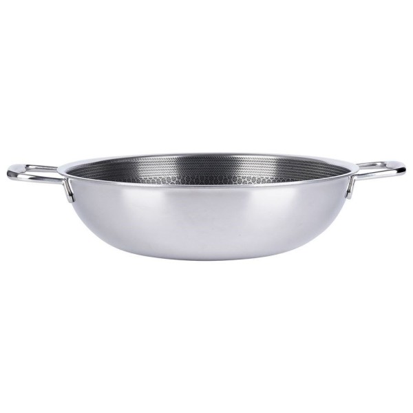 Wok patelnia, Orion COOKCELL 28 cm, stalowy nieprzywierający, indukcja