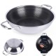 Wok patelnia, Orion COOKCELL 28 cm, stalowy nieprzywierający, indukcja