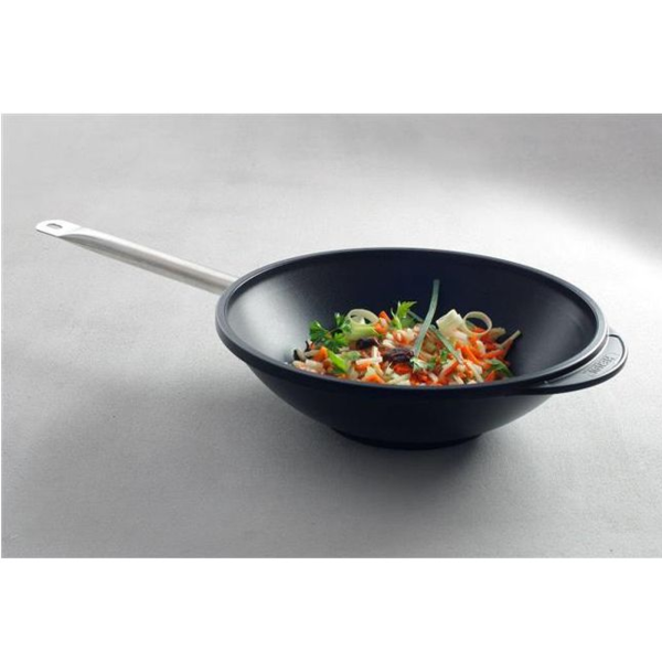 Patelnia wok Hendi Profi Line 320 mm do gotowania orientalnego