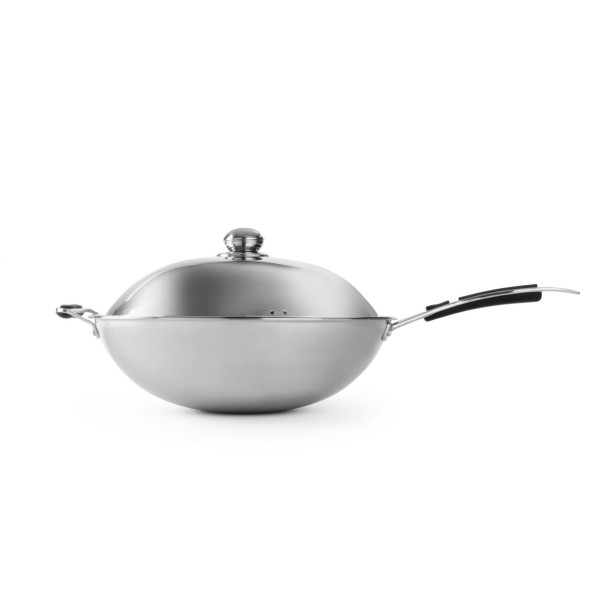 Patelnia wok Hendi 239773 indukcyjna 36 cm do kuchni profesjonalnej