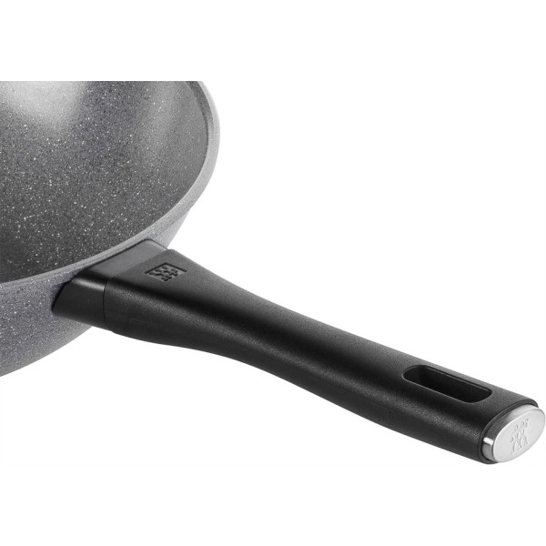 Wok patelnia Zwilling Terreno Plus ceramiczna 28 cm szara do gotowania
