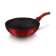 Patelnia wok Berlinger Haus Metallic Line 30 cm burgundowa granitowa BH-6166