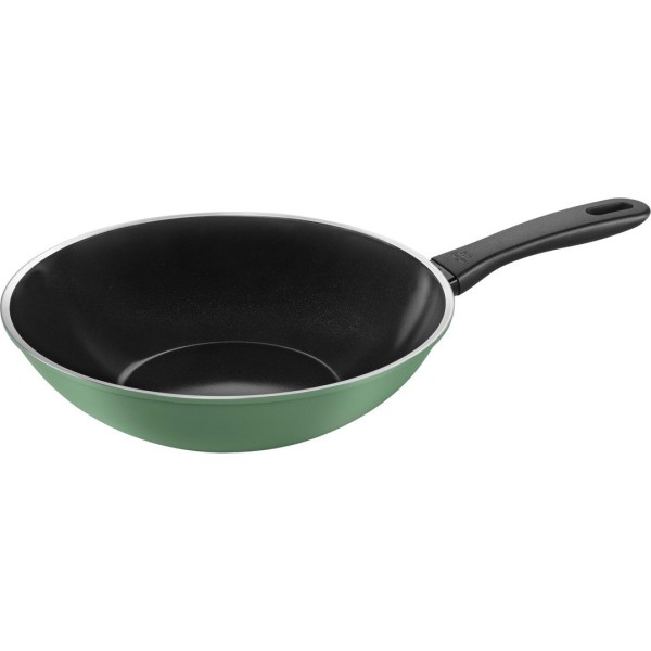Wok Ballarini Caprera 28 cm zielony do smażenia i przyrządzania potraw