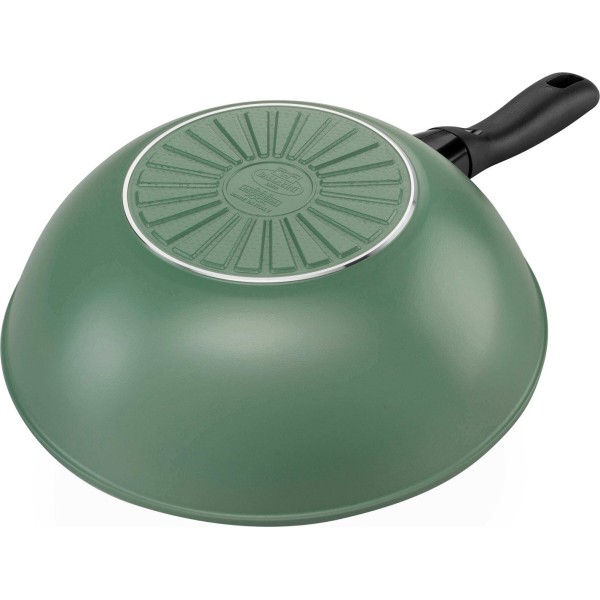 Wok Ballarini Caprera 28 cm zielony do smażenia i przyrządzania potraw