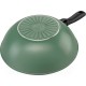 Wok Ballarini Caprera 28 cm zielony do smażenia i przyrządzania potraw