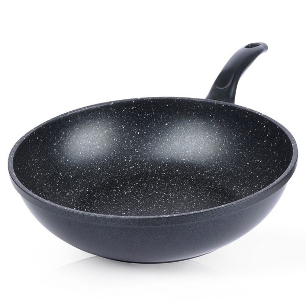 Wok patelnia, ORION Grande 30 cm, głęboka granitowa nieprzywierająca, indukcja