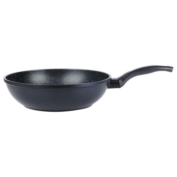 Wok patelnia, ORION Grande 30 cm, głęboka granitowa nieprzywierająca, indukcja
