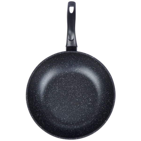 Wok patelnia, ORION Grande 30 cm, głęboka granitowa nieprzywierająca, indukcja