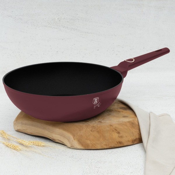 Patelnia wok BerlingerHaus Leonardo BH-8033 28 cm powłoka tytanowa