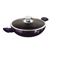 Patelnia wok Berlinger Haus Purple Eclipse BH-7114 30 cm 4L z powłoką tytanową