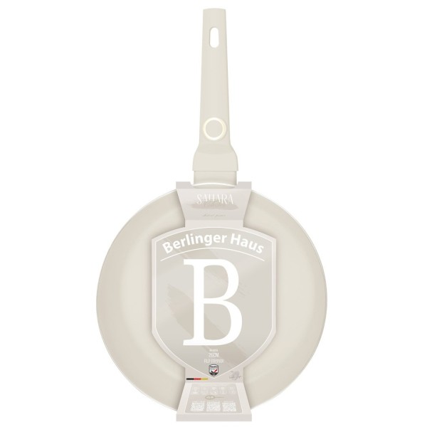 Пательня Wok BerlingerHaus Flip 26 см для смаження азійських страв, Sahara BH-8059